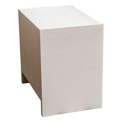 Mesa de noche crema