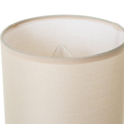Set 6 lamparas sobremesa blanco, beige y marron