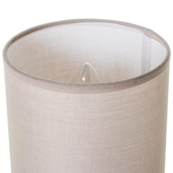 Set 6 lamparas sobremesa blanco, beige y marron claro