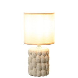 Set 6 lamparas sobremesa blanco, beige y marron