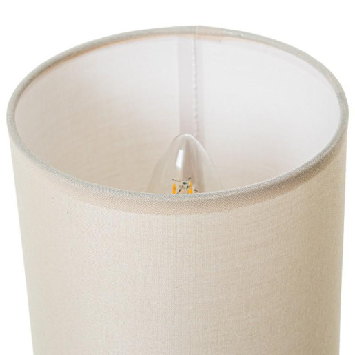 Set 6 lamparas sobremesa blanco, beige y marron