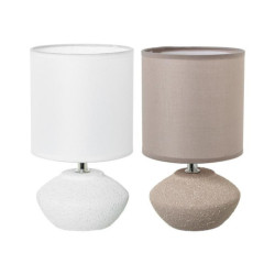 Set 6 lamparas sobremesa blanco, beige y marron claro