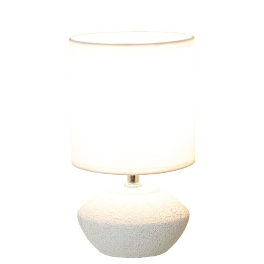 Set 6 lamparas sobremesa blanco, beige y marron claro
