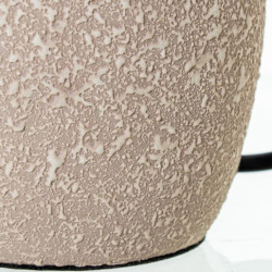 Set 6 lamparas sobremesa blanco, beige y marron claro