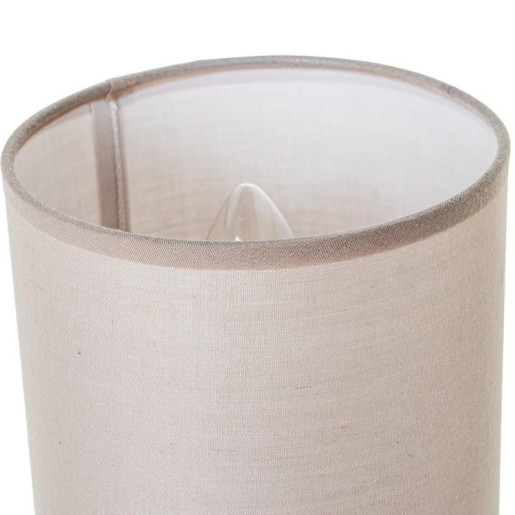 Set 6 lamparas sobremesa blanco, beige y marron claro