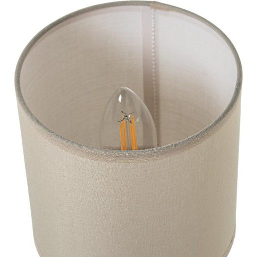 Set 6 lamparas sobremesa blanco, beige y marron claro