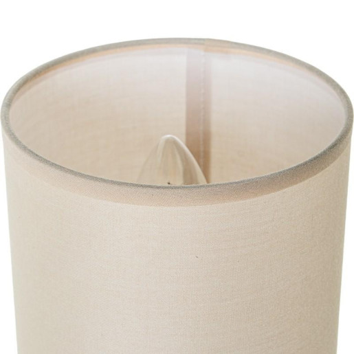 Set 6 lamparas sobremesa blanco, beige y marron claro