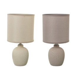 Set 6 lamparas sobremesa blanco, beige y marron claro