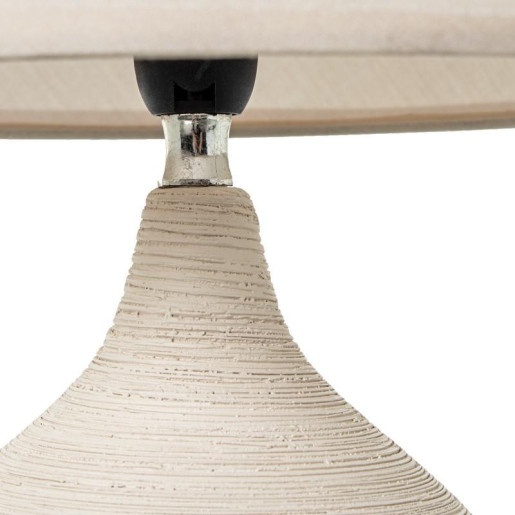 Set 4 lamparas sobremesa blanco, beige y marron claro
