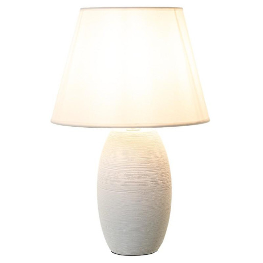 Set 4 lamparas sobremesa blanco, beige y marron claro