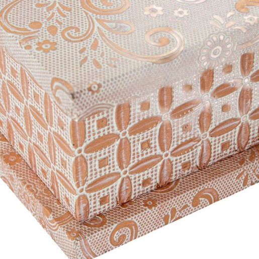 Joyero blanco y dorado