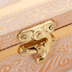 Joyero blanco y dorado