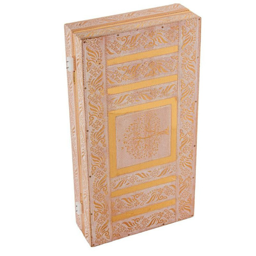 Joyero blanco y dorado