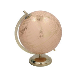Globo terraqueo rosa