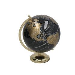 Globo terraqueo negro