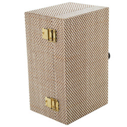 Set 2 joyeros beige y café