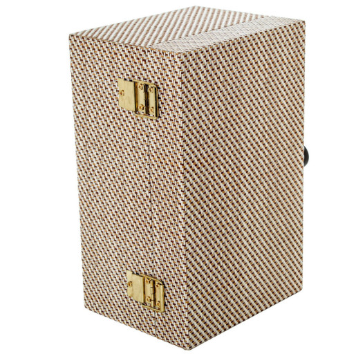 Set 2 joyeros beige y café