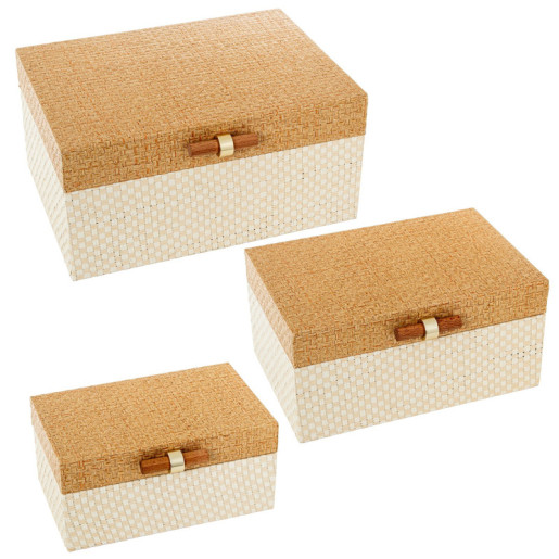 Set 3 cajas miel