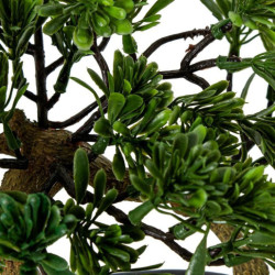 Bonsai artificial verde y marron
