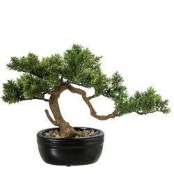 Bonsai artificial verde y marron