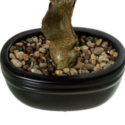 Bonsai artificial verde y marron