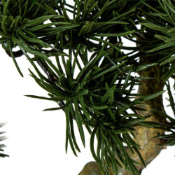 Bonsai artificial verde y marron