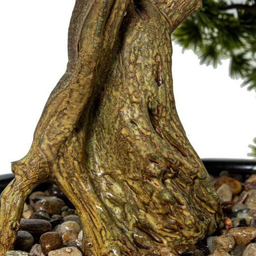 Bonsai artificial verde y marron