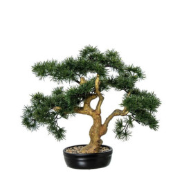 Bonsai artificial verde y marron