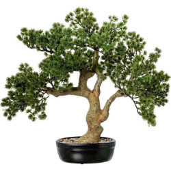Bonsai artificial verde y marron