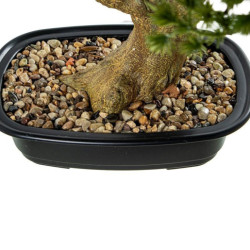 Bonsai artificial verde y marron