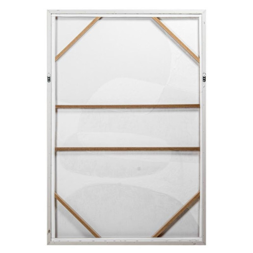 Cuadro lienzo marron y blanco