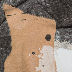 Cuadro lienzo azul, negro y beige