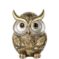 Figura buho dorado