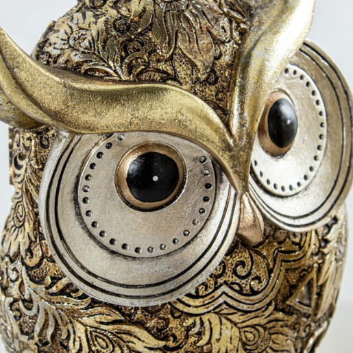 Figura buho dorado