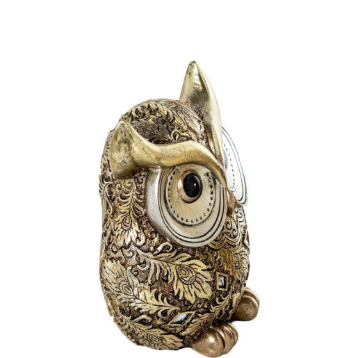 Figura buho dorado