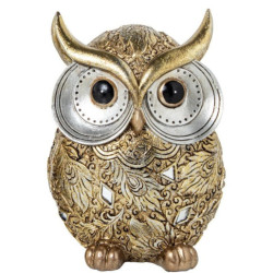 Figura buho dorado