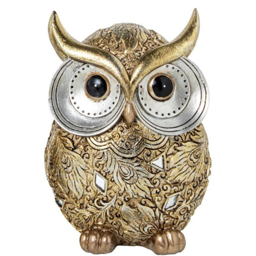 Figura buho dorado