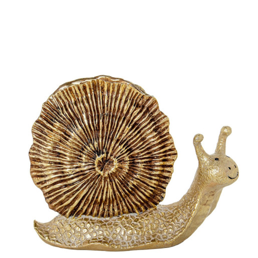 Figura caracol dorado