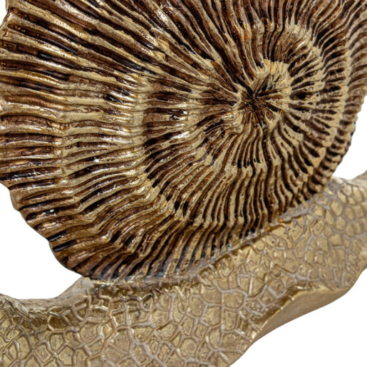 Figura caracol dorado
