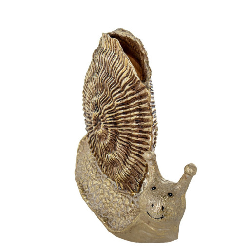 Figura caracol dorado