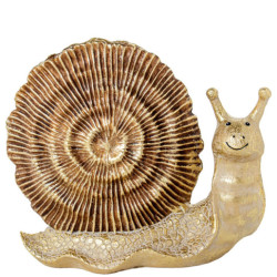 Figura caracol dorado