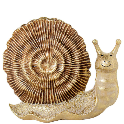 Figura caracol dorado