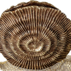 Figura caracol dorado