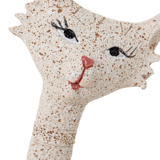 Set 3 figuras gato beige arena