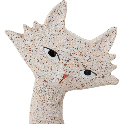 Set 2 figuras gatos beige arena