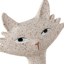Set 2 figuras gatos beige arena