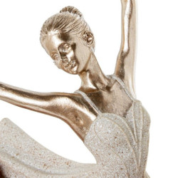Figura bailarina beige arena y dorado