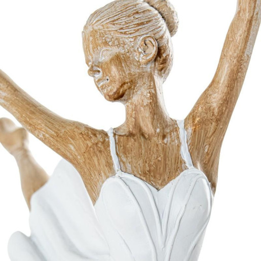 Figura bailarina blanco y beige