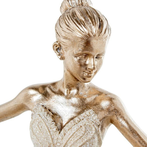 Figura bailarina beige arena y dorado