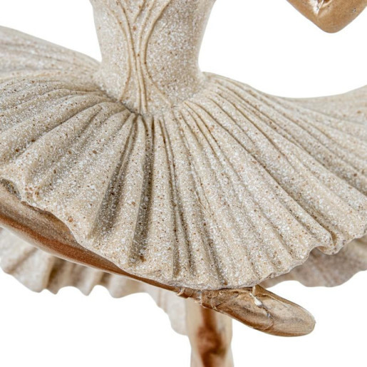 Figura bailarina beige arena y dorado